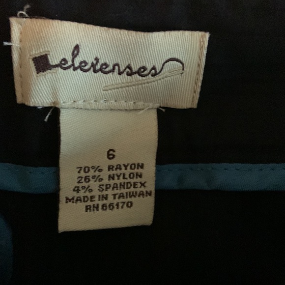 Elevenses Anthropologie Black Straight Leg Pants - Picture 6 of 8